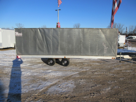 Used 2000 Newman Sled Bed Enclosed Snowmobile Trailer