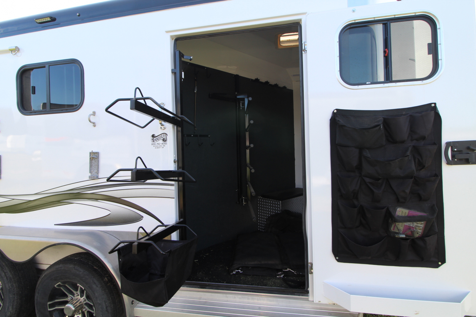 Used 2021 Trails West Sierra Select II Horse Trailer - Ramp - Fans - Camera - Hi-Tie - Lined and Insulated