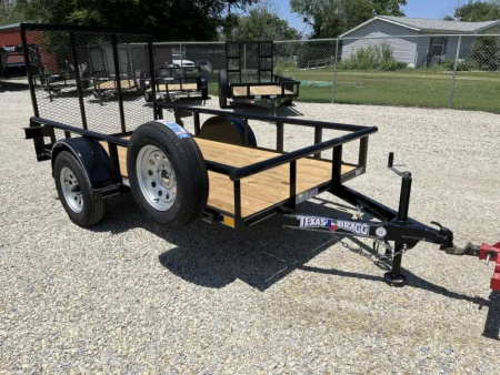 New 2025 5x10P - 60'' x 10' Utility Trailer - Texas Bragg Trailers