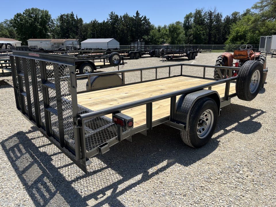 New 2026 Double A 83"x14' Dovetail 5200# Axle Utility Trailer Utility Trailer