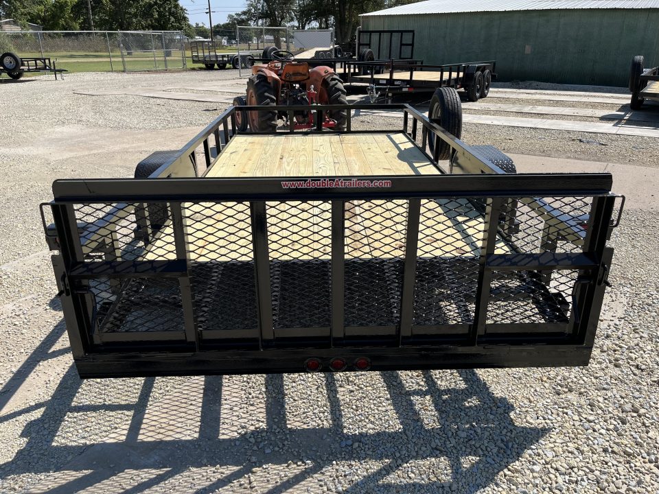 New 2026 Double A 77"x14' Dovetail Utility Trailer