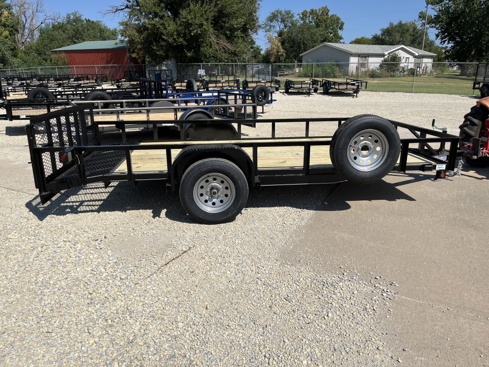 New 2026 Double A 77"x14' Dovetail Utility Trailer