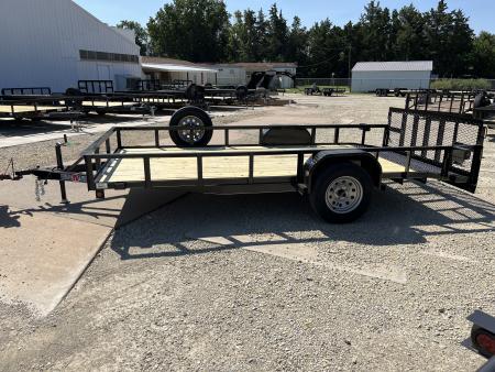 New 2026 Double A 77"x14' Dovetail Utility Trailer