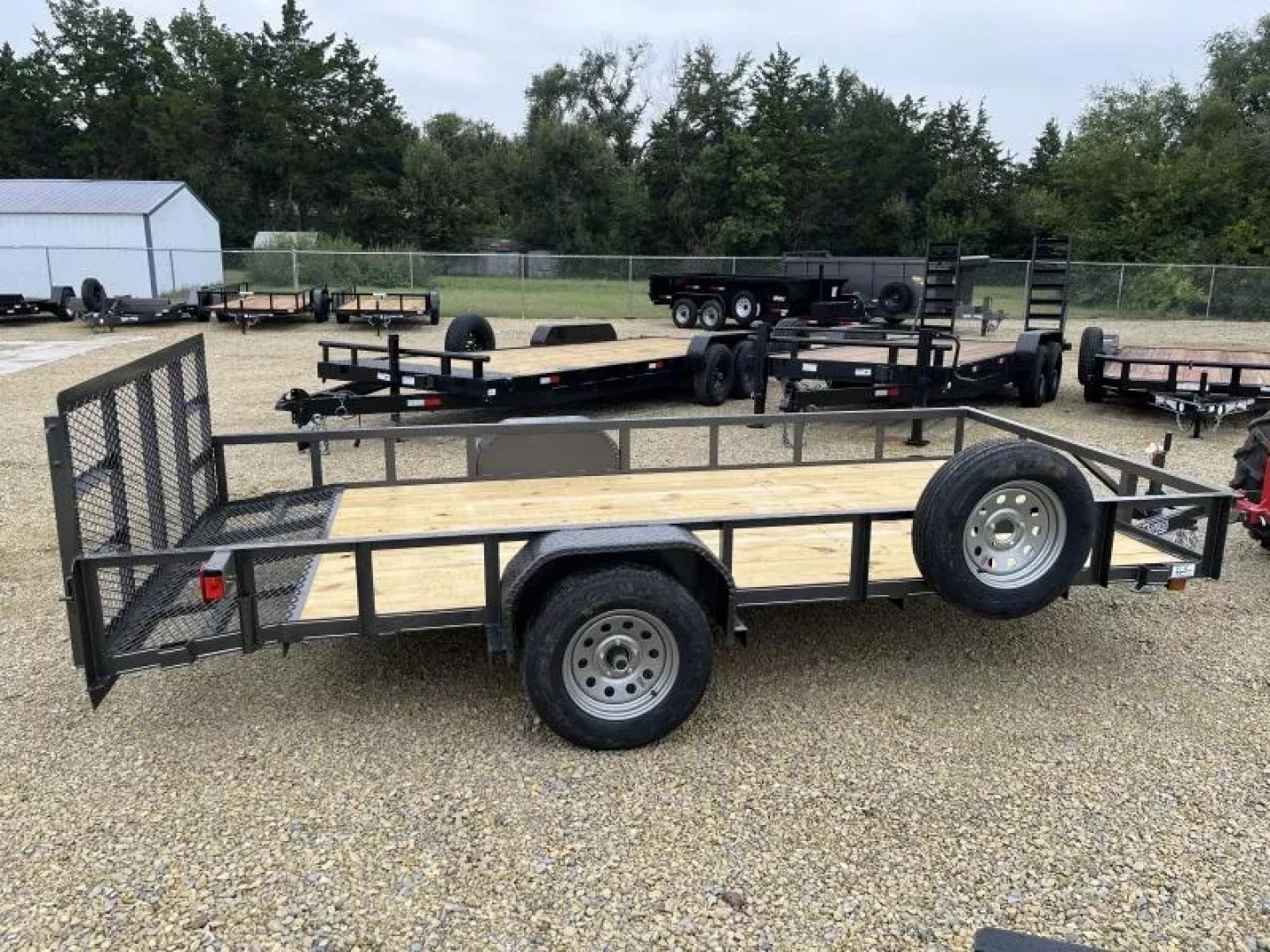 New 2026 Double A 77"x14' Dovetail Utility Trailer Utility Trailer