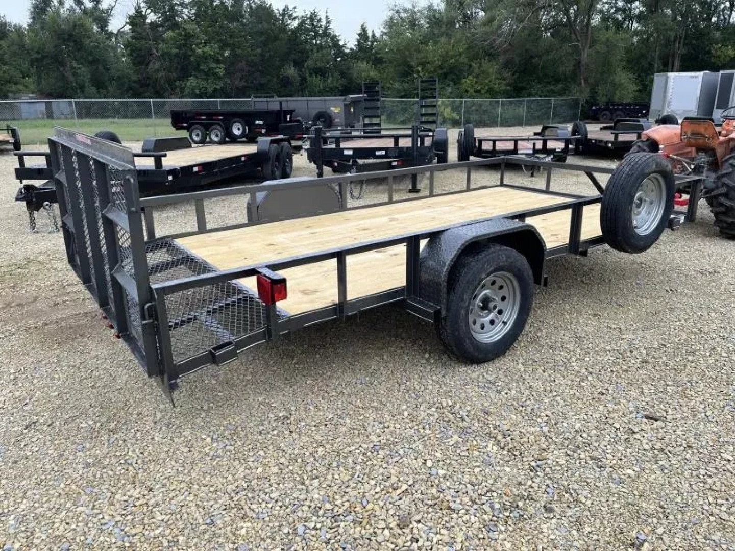 New 2026 Double A 77"x14' Dovetail Utility Trailer Utility Trailer