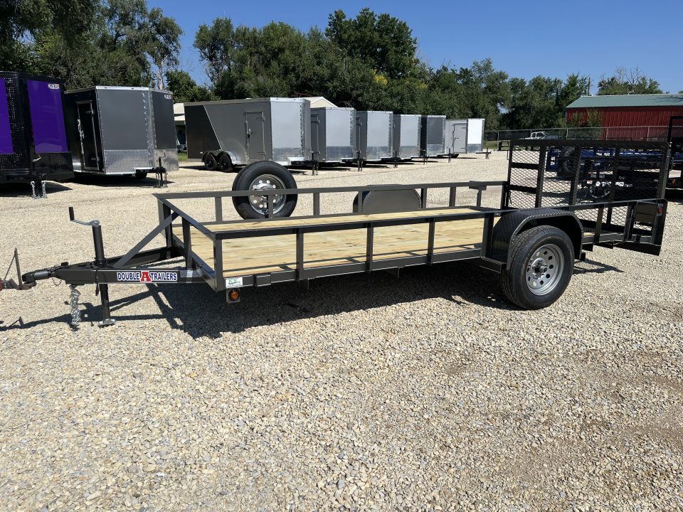 New 2026 Double A 77"x14' Dovetail Utility Trailer