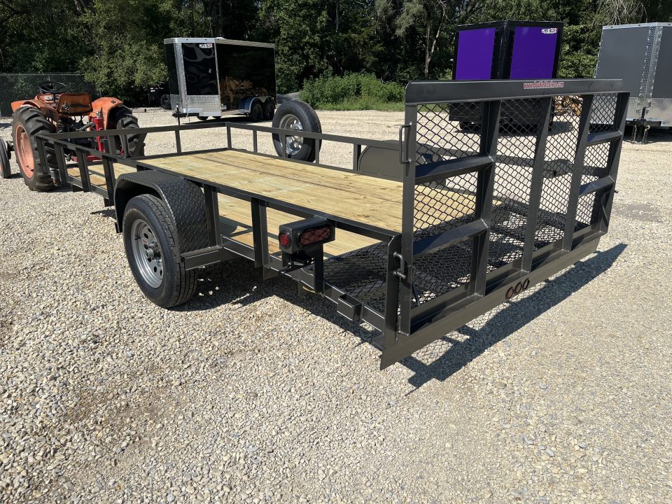 New 2026 Double A 77"x14' Dovetail Utility Trailer