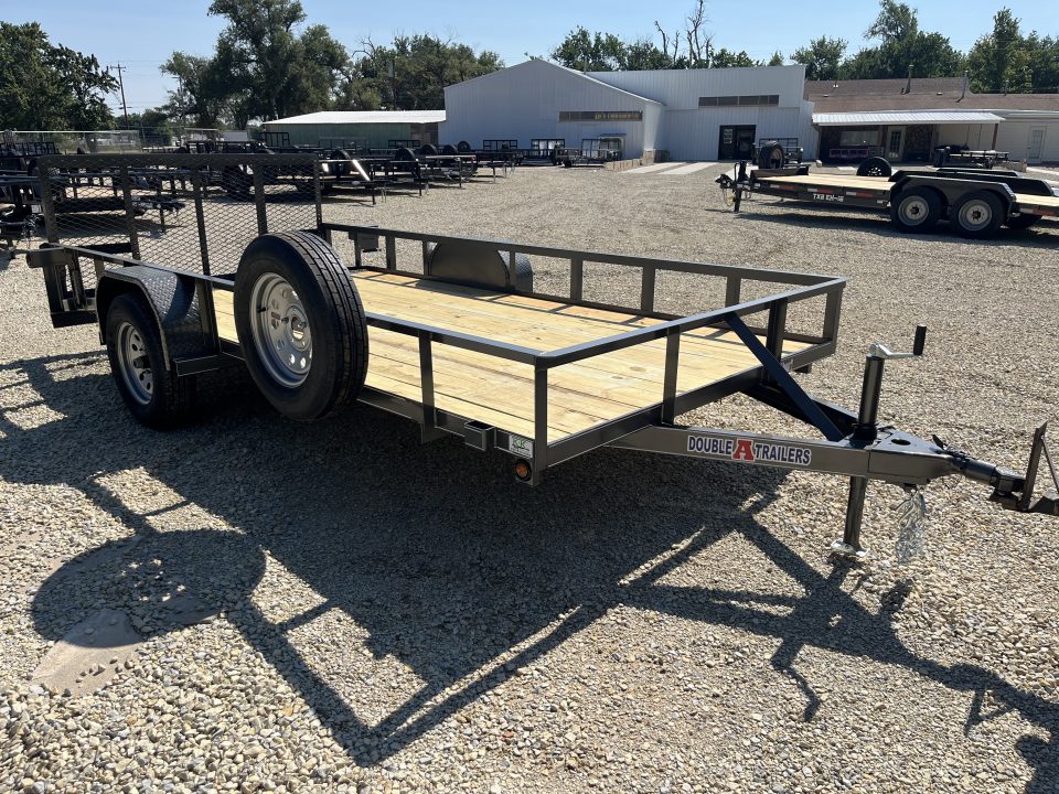 New 2026 Double A 77"x14' Dovetail Utility Trailer