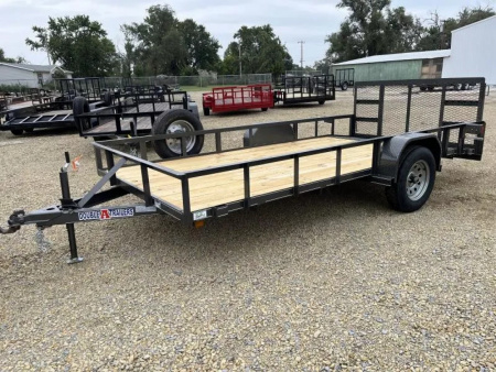 New 2026 Double A 77 x14' Dovetail Utility Trailer Utility Trailer