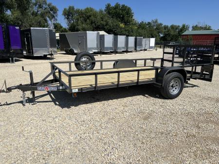 New 2026 Double A 77 x14' Dovetail Utility Trailer