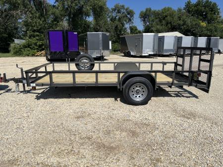 New 2026 Double A 77"x14' Dovetail Utility Trailer