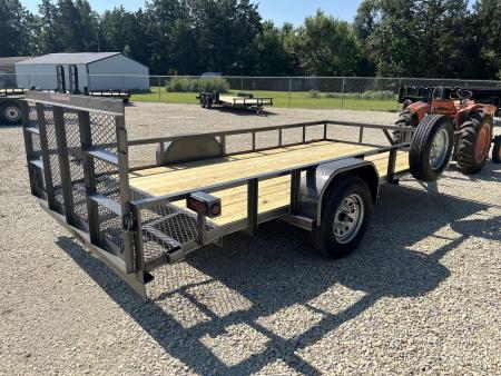 New 2026 Double A 77"x14' Dovetail Utility Trailer