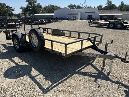 New 2026 Double A 77"x14' Dovetail Utility Trailer