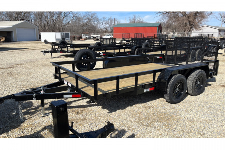 New 2026 76 x14' Tandem Dovetail Utility Trailer - STAG Trailers