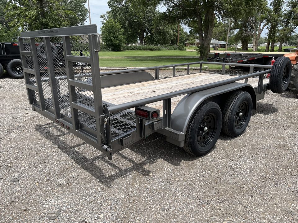 New 2025 Texas Bragg Trailers 77" x 14' Tandem Dovetail Utility Trailer