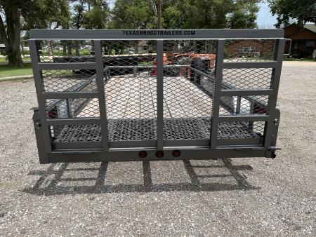 New 2025 Texas Bragg Trailers 77" x 14' Tandem Dovetail Utility Trailer