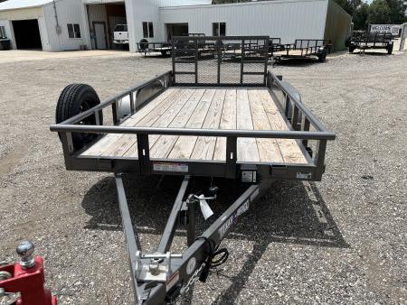 New 2025 Texas Bragg Trailers 77" x 14' Tandem Dovetail Utility Trailer