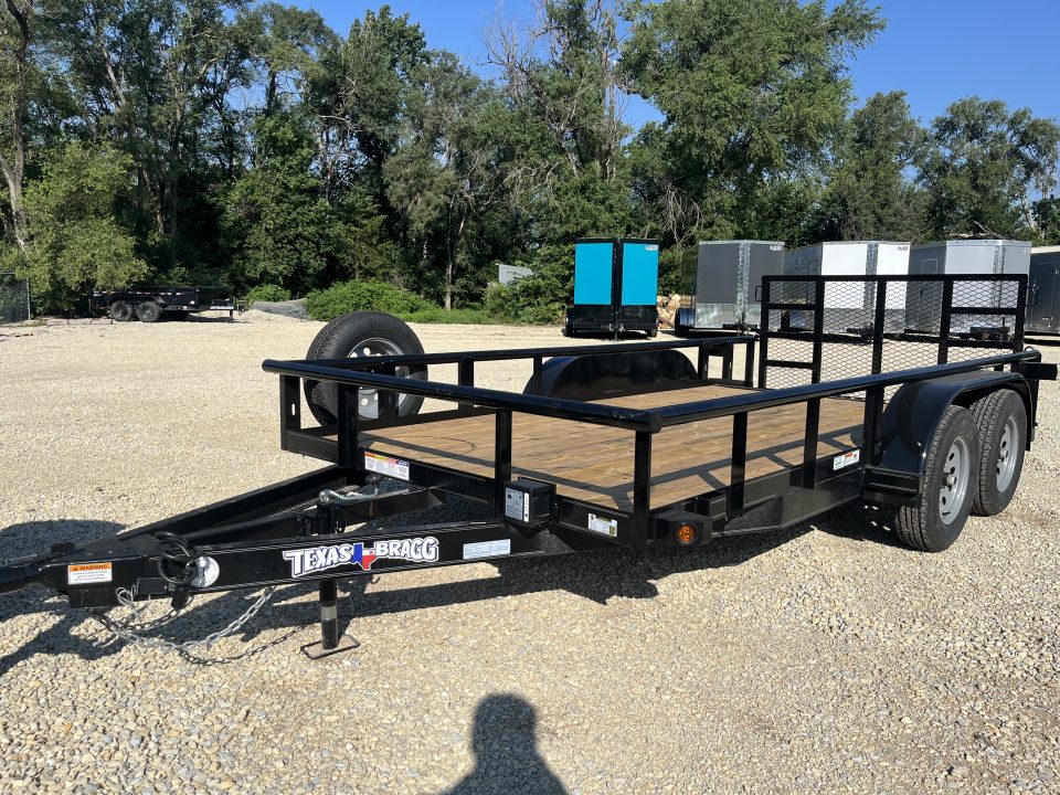 New 2026 77" x 14' Tandem Dovetail Utility Trailer - Texas Bragg Trailers
