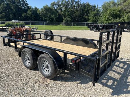 New 2026 77" x 14' Tandem Dovetail Utility Trailer - Texas Bragg Trailers