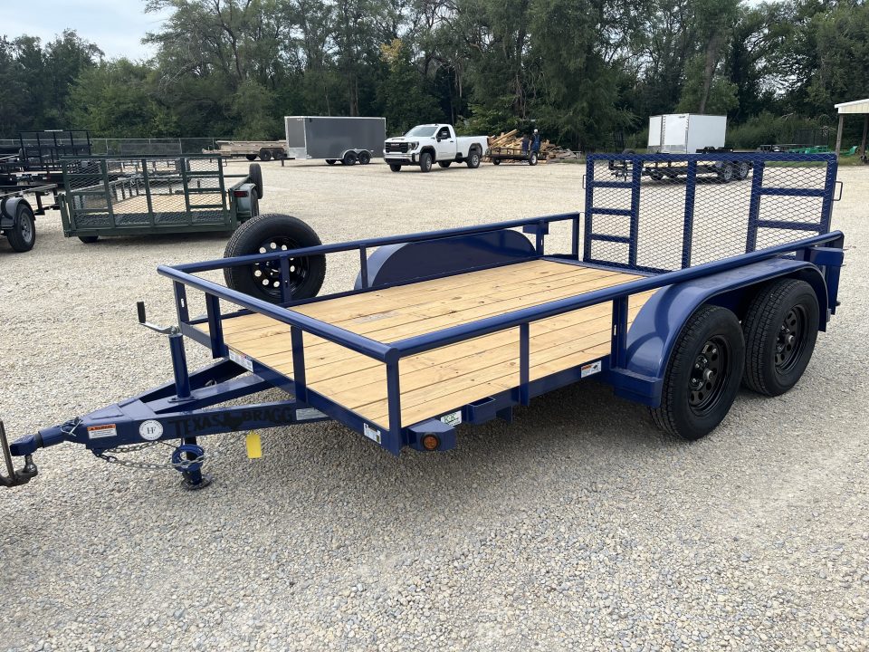 New 2026 Texas Bragg Trailers 12P - 83'' x 12' Light Pipe Utility Trailer