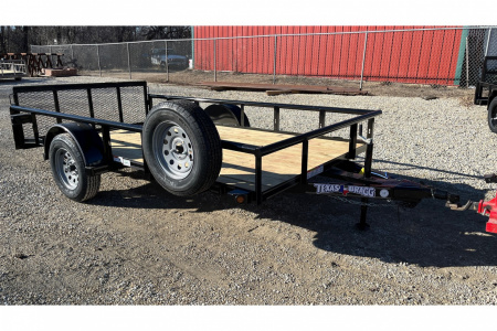 New 2026 77 x12' Dovetail Utility Trailer - Texas Bragg Trailers