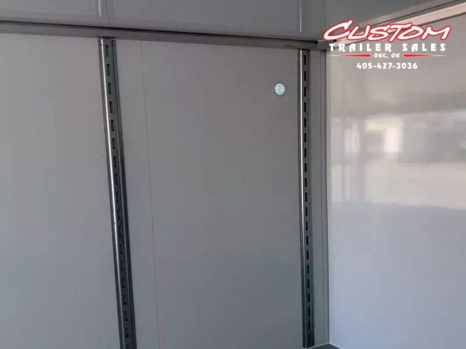 New #002083 2026 CELL TECH TA5 8.5 X 20 TANDEM AXLE ALL STEEL ENCLOSED 14K W/ DOVE TAIL & REAR RAMP DOOR