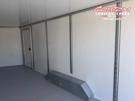 New #002083 2026 CELL TECH TA5 8.5 X 20 TANDEM AXLE ALL STEEL ENCLOSED 14K W/ DOVE TAIL & REAR RAMP DOOR