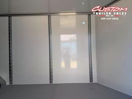 New #002083 2026 CELL TECH TA5 8.5 X 20 TANDEM AXLE ALL STEEL ENCLOSED 14K W/ DOVE TAIL & REAR RAMP DOOR