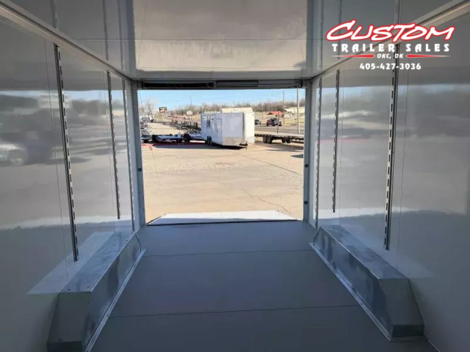 New #002086 2026 CELL TECH TA3 8.5 X 16 TANDEM AXLE ALL STEEL ENCLOSED W/ REAR RAMP DOOR