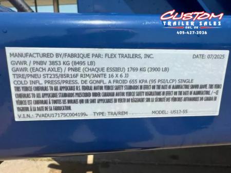 New #004199 2025 Air Tow US12-55 12 X 75 DROP DECK TRAILER
