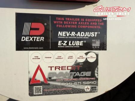 New #035277 2025 DIAMOND T TA3 6.8 X 16 TANDEM AXLE 10K ALL STEEL ENCLOSED TRAILER W/ REAR RAMP DOOR