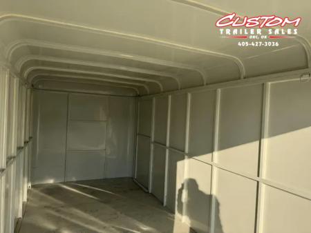 New #035277 2025 DIAMOND T TA3 6.8 X 16 TANDEM AXLE 10K ALL STEEL ENCLOSED TRAILER W/ REAR RAMP DOOR