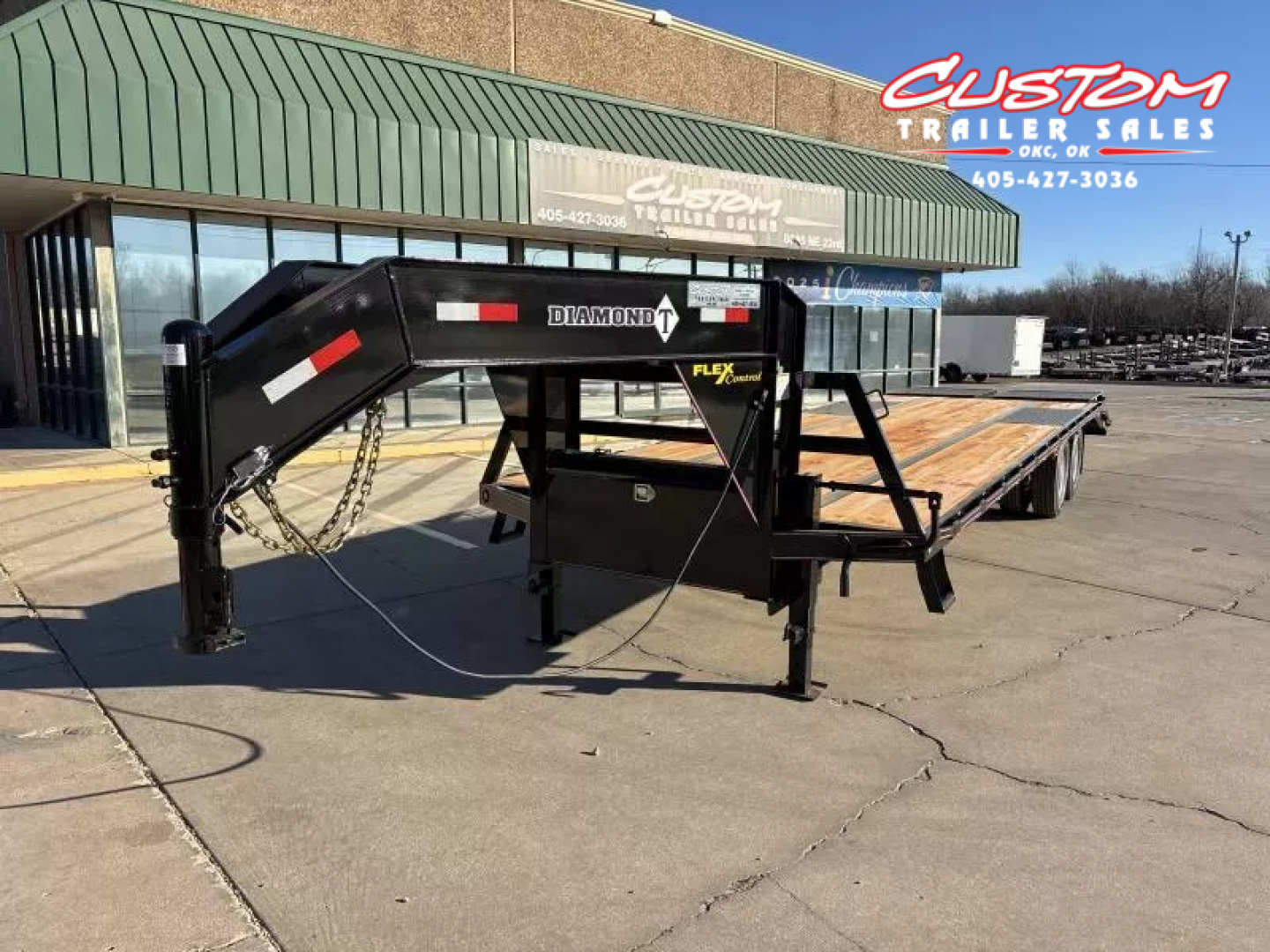 New 2026 Diamond T DTF 30 X 102 DUAL TANDEM 20K FLAT BED GOOSENECK W/ MAXX RAMPS Flatbed Trailer