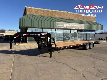 New 2026 Diamond T DTF 30 X 102 DUAL TANDEM 20K FLAT BED GOOSENECK W/ MAXX RAMPS Flatbed Trailer