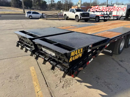 New 2026 Diamond T DTF 30 X 102 DUAL TANDEM 20K FLAT BED GOOSENECK W/ MAXX RAMPS Flatbed Trailer