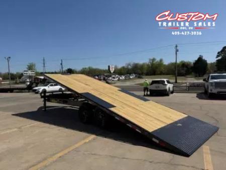 New #037295 2026 DIAMOND T DO140TD 24 X 102 BUMPER PULL 14K DECKOVER TILT TRAILER W/ SPARE