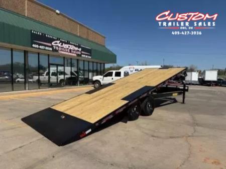 New #037295 2026 DIAMOND T DO140TD 24 X 102 BUMPER PULL 14K DECKOVER TILT TRAILER W/ SPARE