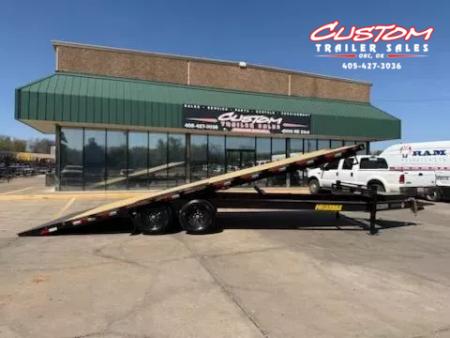New #037295 2026 DIAMOND T DO140TD 24 X 102 BUMPER PULL 14K DECKOVER TILT TRAILER W/ SPARE