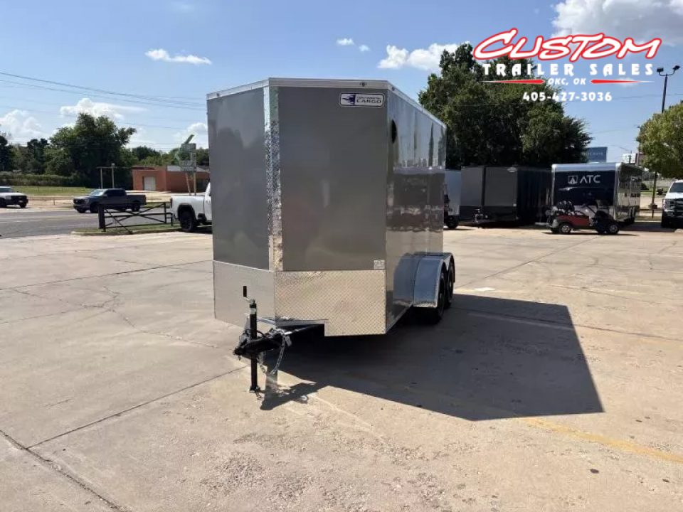 New #054966 2026 FOREST RIVER TA2 6 X 12 TANDEM AXLE 7K ENCLOSED W/ REAR RAMP DOOR
