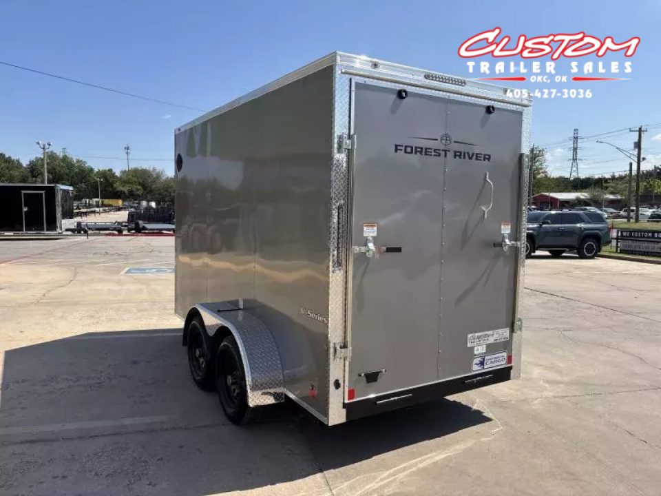 New #054966 2026 FOREST RIVER TA2 6 X 12 TANDEM AXLE 7K ENCLOSED W/ REAR RAMP DOOR