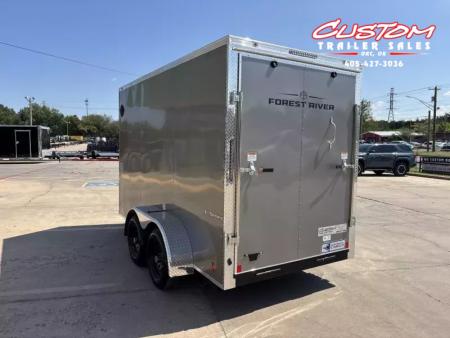 New #054966 2026 FOREST RIVER TA2 6 X 12 TANDEM AXLE 7K ENCLOSED W/ REAR RAMP DOOR