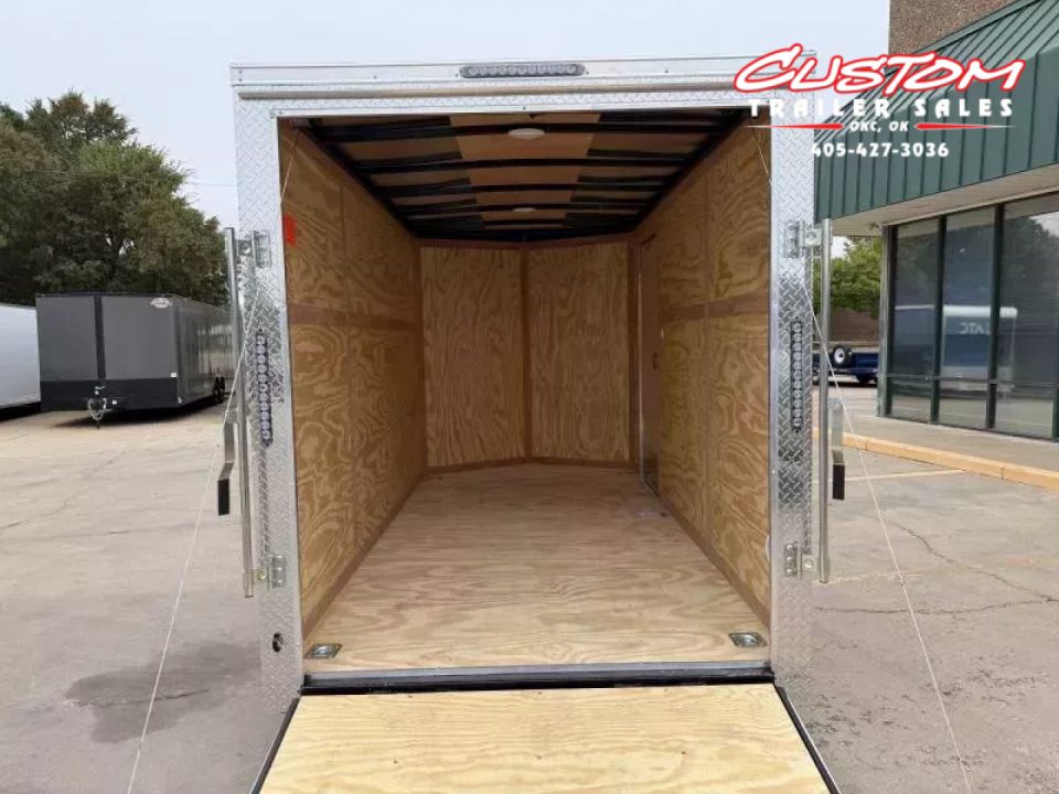New #055207 2026 FOREST RIVER SA 6 X 12 SINGLE AXLE 3K ENCLOSED W/ REAR RAMP DOOR