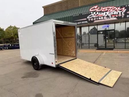 New #055207 2026 FOREST RIVER SA 6 X 12 SINGLE AXLE 3K ENCLOSED W/ REAR RAMP DOOR