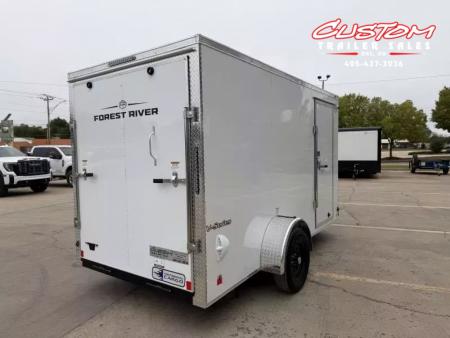 New #055207 2026 FOREST RIVER SA 6 X 12 SINGLE AXLE 3K ENCLOSED W/ REAR RAMP DOOR