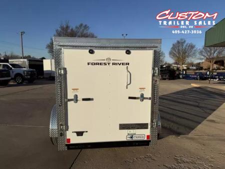 New #055219 2026 FOREST RIVER SA 5 X 8 SINGLE AXLE 3K ENCLOSED W/ REAR RAMP DOOR