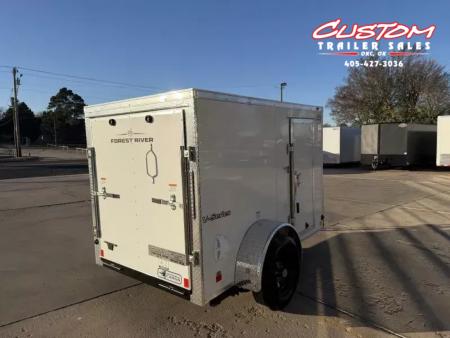 New #055219 2026 FOREST RIVER SA 5 X 8 SINGLE AXLE 3K ENCLOSED W/ REAR RAMP DOOR