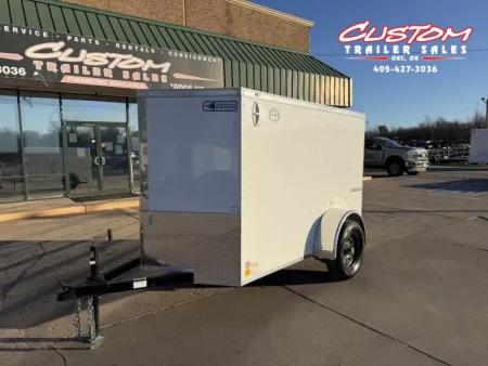 New #055219 2026 FOREST RIVER SA 5 X 8 SINGLE AXLE 3K ENCLOSED W/ REAR RAMP DOOR