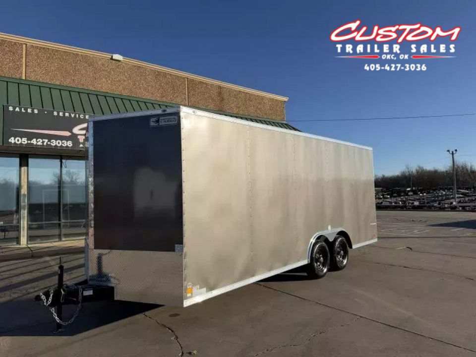 New #055540 2026 FOREST RIVER TA3 8.5 X 20 TANDEM AXLE 10K ENCLOSED W/ REAR RAMP DOOR