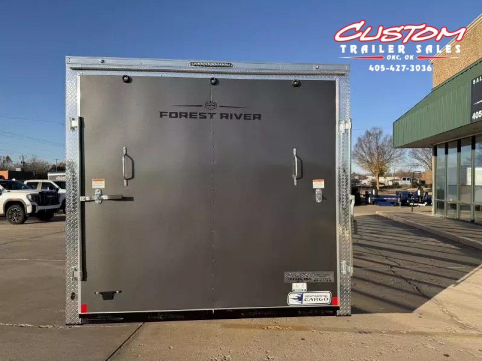 New #055540 2026 FOREST RIVER TA3 8.5 X 20 TANDEM AXLE 10K ENCLOSED W/ REAR RAMP DOOR