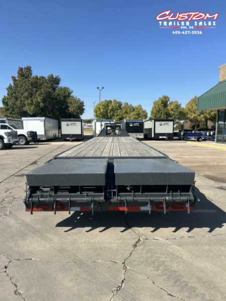 Used #127202 USED 2024 LAMAR FD 40 X 102 DUAL TANDEM 20K GOOSENECK W/ RHINO RAMPS